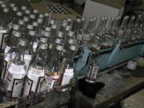 Производство водки на заводе